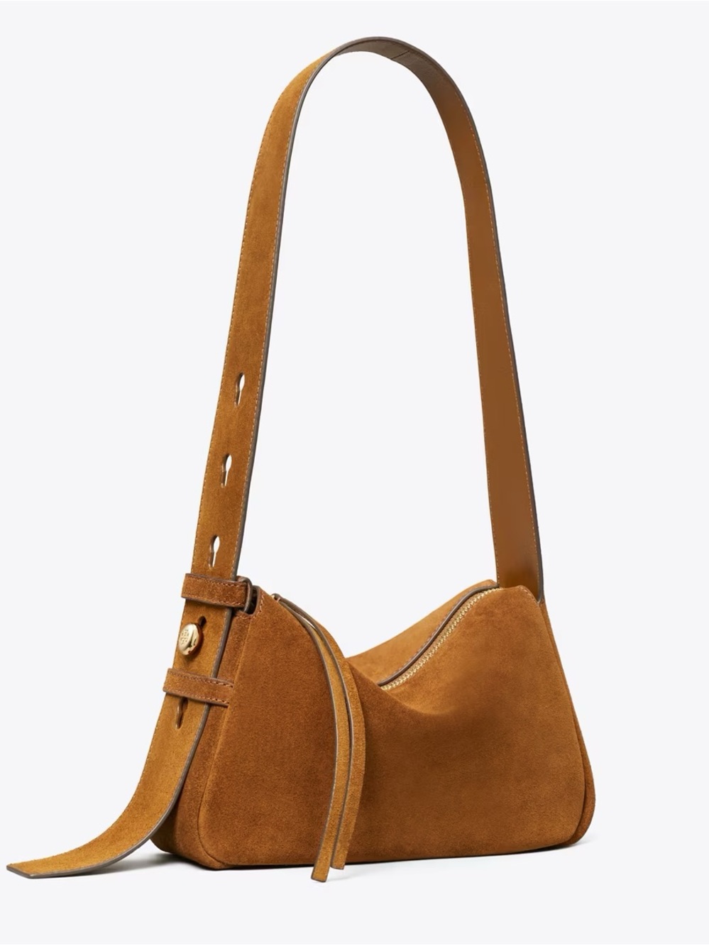 Tory Burch Small Romy Brushed Suede Shoulder Bag